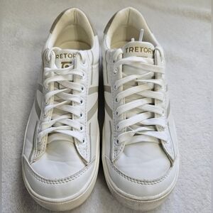 Tretorn Women's White and Cream Athletic Shoes